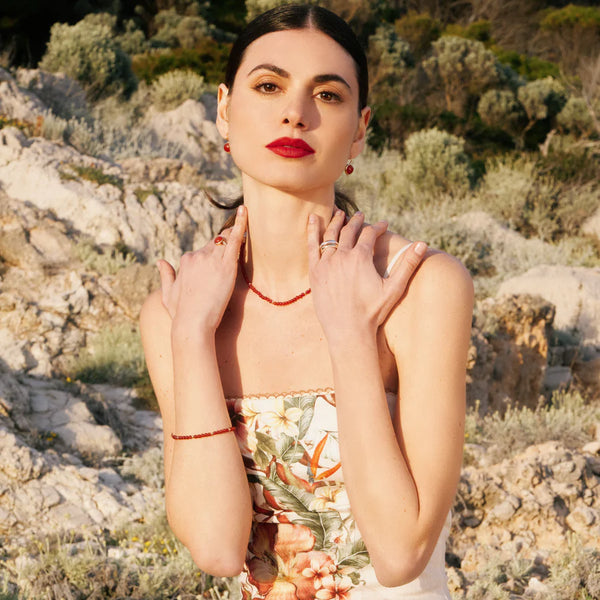 Najo Geranio Red Onyx Bracelet