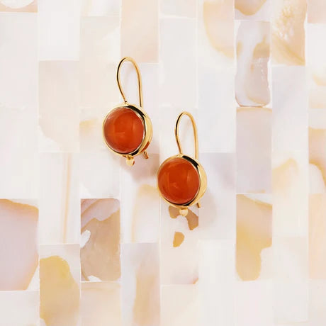 Najo Geranio Red Onyx Earrings