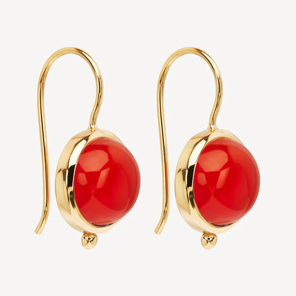 Najo Geranio Red Onyx Earrings