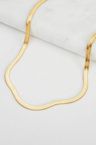 Snake Chain Necklace Gold