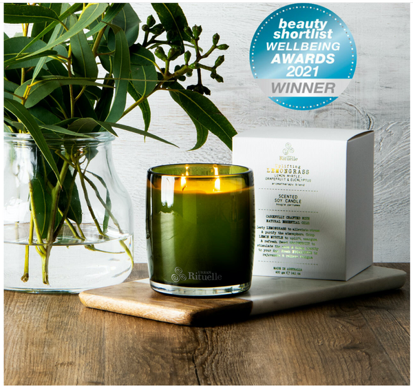 Urban Rituelle Flourish Organics Candle 400g Lemongrass